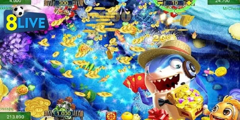 Các loại cá và phần thưởng trong Đại chiến Thái Bình Dương 8live